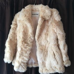 Vintage Rabbit Fur Coat - Creamy